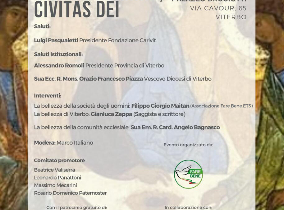 BELLEZZA: CIVITAS HOMINIS, CIVITA DEI